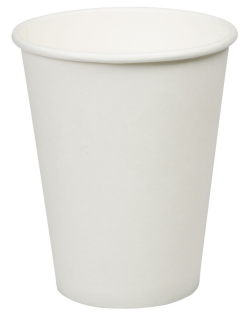 12oz WHITE HOT PAPER CUP SINGLE WALL