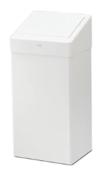 B1 50Ltr BIN WHITE METAL