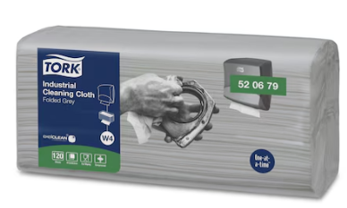 W4 4x120s INDUSTRIAL CLEANING CLOTH GREY