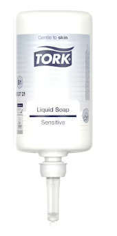 S1 6x1L SENSITIVE LIQUID SOAP WHITE