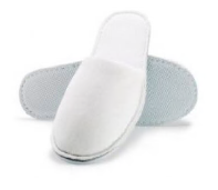 x100 SLIPPERS WHITE LUXURY VELOUR