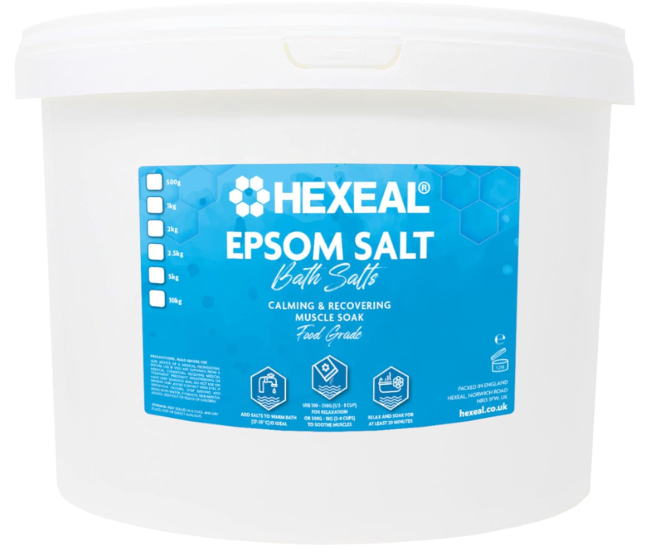 10kg HEXEAL EPSOM SALT BUCKET