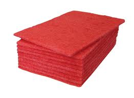 x10 3M RED SCOURING PADS 2ND HAND PAD