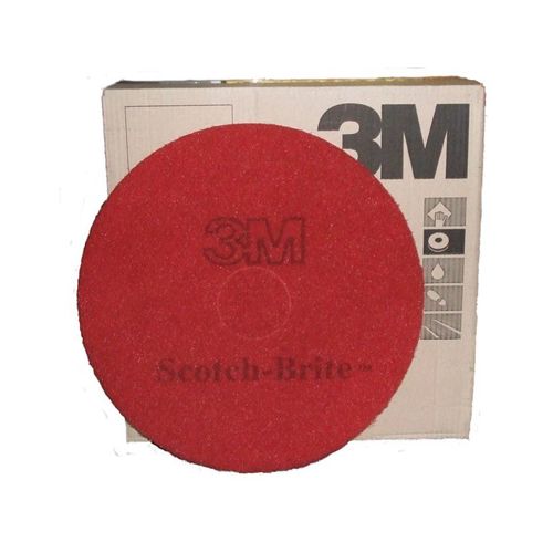 x5 20 inch RED SCOTCHBRITE FLOOR PAD