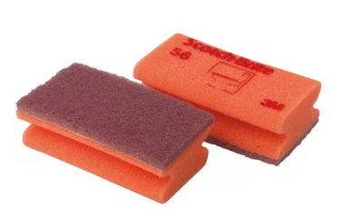 x100 BEIGE/RED DELICATE SURFACE SPONGE