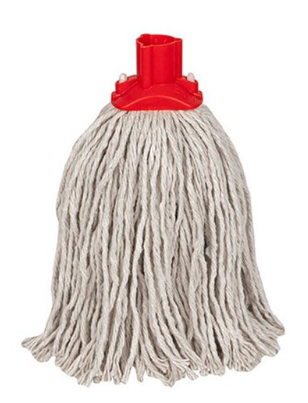 SINGLE* RED 200g SCREW THREAD MOP HEADS