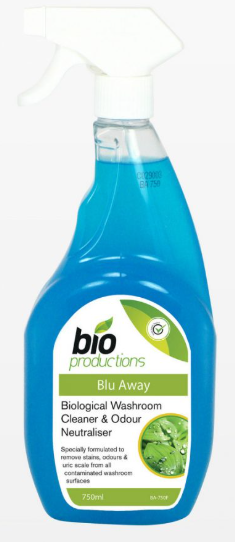 6x750ml BIO PRODUCTIONS BLU AWAY WASHROOM