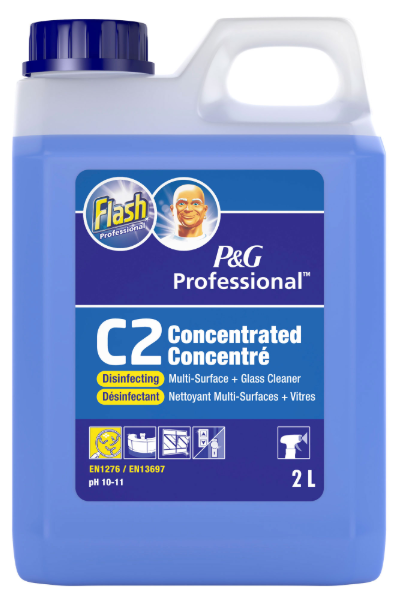 2x2L FLASH C2 DISINFECTANT MULTI+GLASS