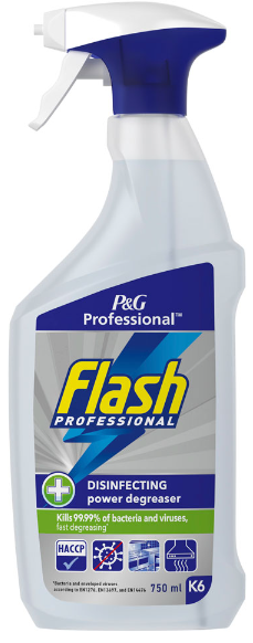 6x750ml FLASH PRO DISINFECTING DEGREASER