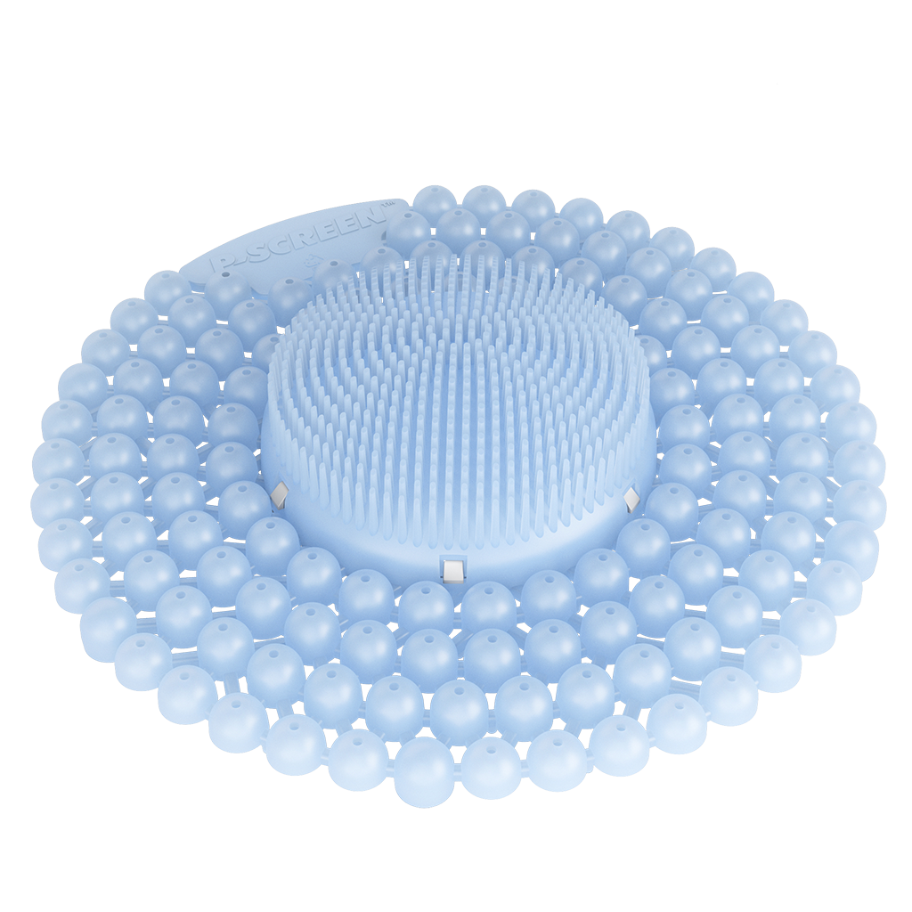 P-SCREEN BUBBLE/BRISTLE URINAL MAT LINEN B