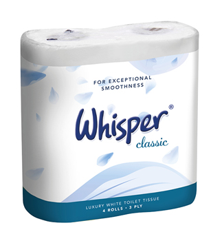 40x240s WHISPER CLASSIC 3PLY LUXURY T/ROLL