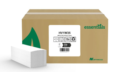 x3510 ESSENTIALS V FOLD H/T WHITE 1PLY