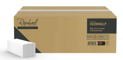 x3000 RAPHAEL Z FOLD H/T WHITE 2PLY