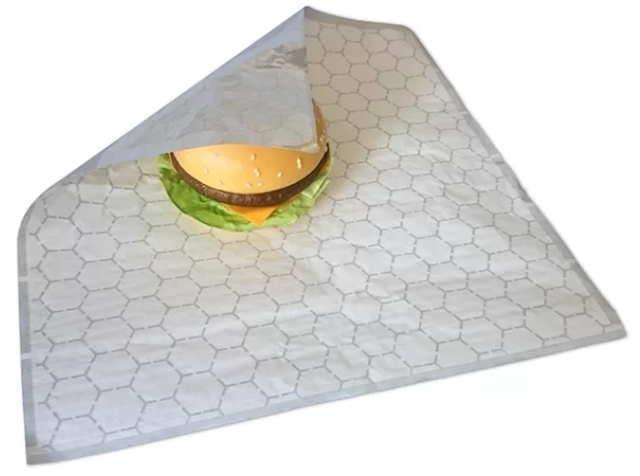 x500 HONEYCOMB BURGER WRAP INSULATED FOIL