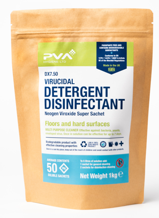 x50 PVA VIRUCIDAL DETERGENT DISINFECTANT