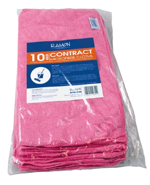 x10 RAM/HYG RED CONTRACT MICROFIBRE
