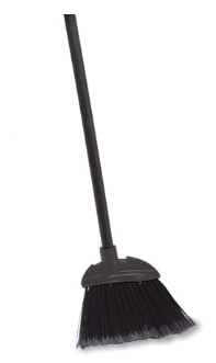 Rubbermaid Executive Series Lobby Broom, Vinyl Handle, Black