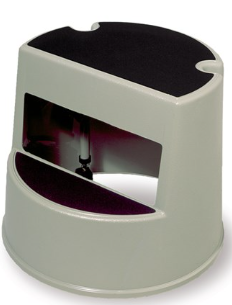 Rubbermaid Mobile Two-Step Stepstool, Beige