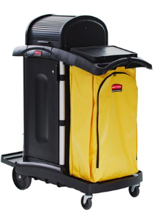 R/MAID JANITORIAL CLEANING CART+DOORS+HOOD