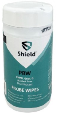 TUB* x200 SHIELD BLUE PROBE SAFE WIPES