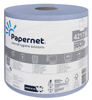 6x120m PAPERNET BLUE 2PLY CENTREFEED