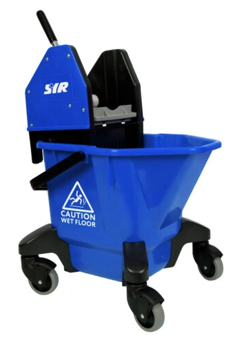 BLUE 20Ltr TC20 BUCKET+WRINGER ON WHEELS