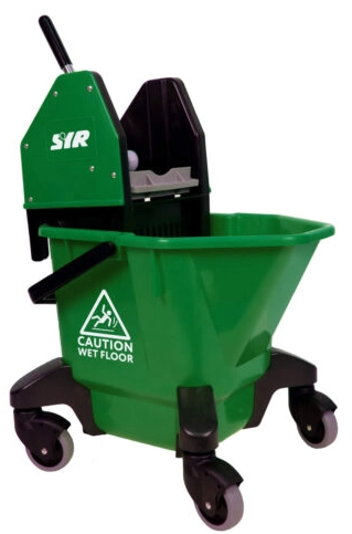 GREEN 20Ltr TC20 BUCKET+WRINGER ON WHEELS