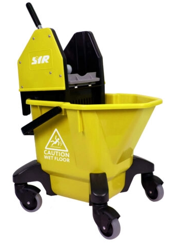 YELLOW 20Ltr TC20 BUCKET+WRINGER ON