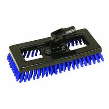 SWIVEL HEAD BLUE DECK SCRUBBER BRUSH