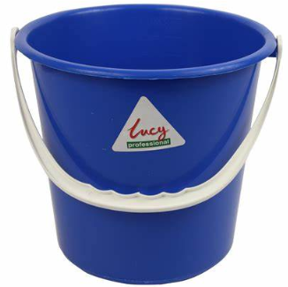 LUCY BLUE 8Ltr PLASTIC BUCKET
