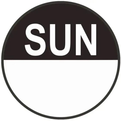 x1000 *ROUND* SUNDAY DAY DOTS