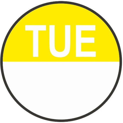 x1000 *ROUND* TUESDAY DAY DOTS