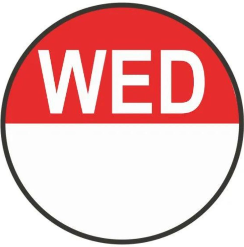 x1000 *ROUND* WEDNESDAY DAY DOTS