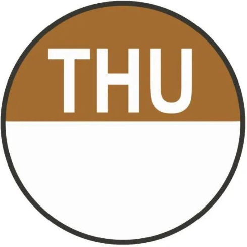 x1000 *ROUND* THURSDAY DAY DOTS