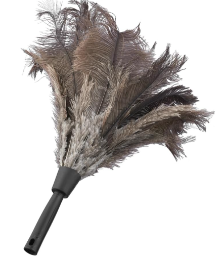 x1 UNGER STARDUSTER BLK OSTRICH FEATHER