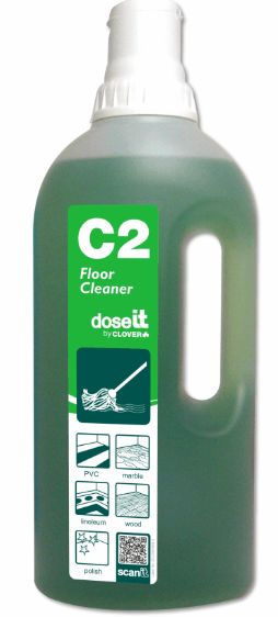 8x1L CLOVER DOSE IT C2 FLOOR CLEANER
