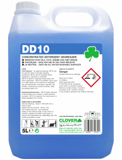 TBD# x5Ltr CLOVER DD10 DETERGENT DEGREASER
