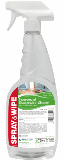 6x750ml CLOVER SPRAY+WIPE BACTERICIDAL