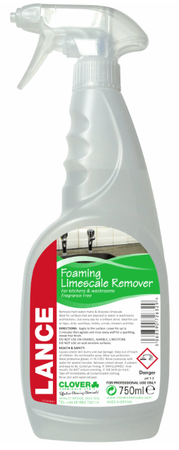 6x750ml CLOVER LANCE FOAM LIMESCALE