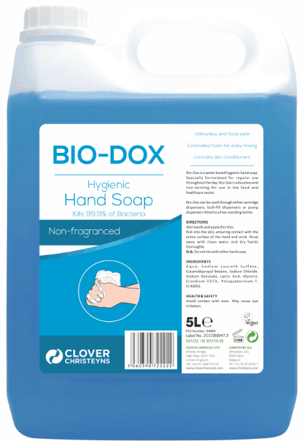 2x5L CLOVER BIO-DOX BACTERICIDAL SOAP