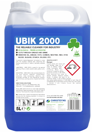 2x5L CLOVER UBIK 2000 HEAVY CLEANER