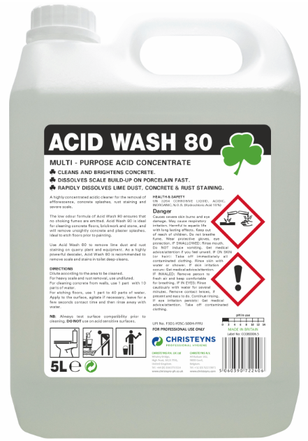 2x5L CLOVER ACID WASH 80