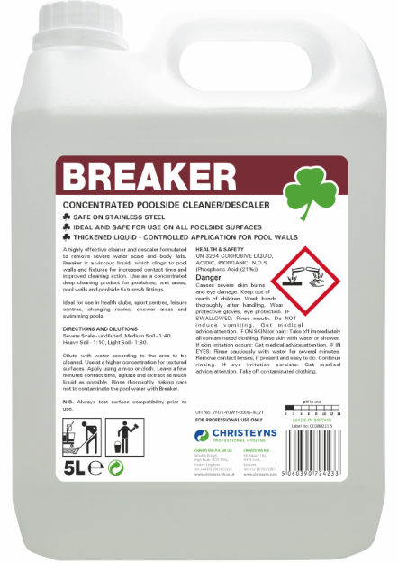 2x5L CLOVER BREAKER POOLSIDE CLEANER