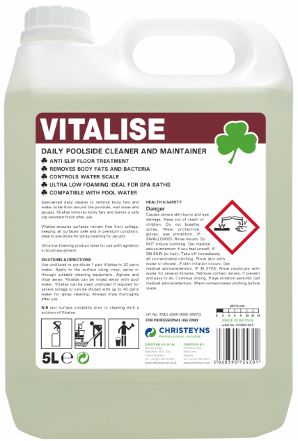 2x5L CLOVER VITALISE DAILY POOLSIDE