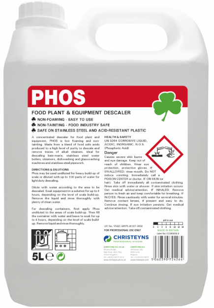 2x5L CLOVER PHOS FOOD PLANT DESCALER