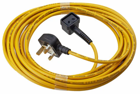 NUMATIC 10mtr x 1mm 2 CORE POWER CABLE YLW