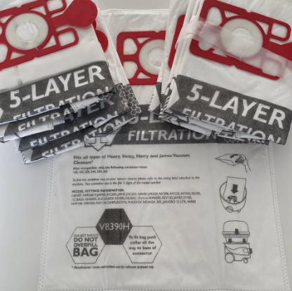 VAC BAG x10 CLOTH HENRY HEPAFLO CLOTH