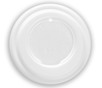 x2000 62-SERIES 4oz CPLA HOT CUP LID WHITE