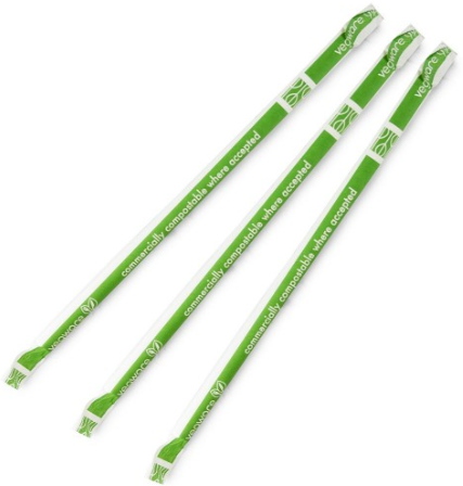 x3000 WRAPPED JUMBO PAPER STRAWS WHITE