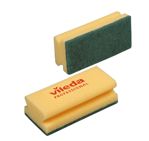 x100 VILEDA STRONG SPONGE SCOURER GREEN